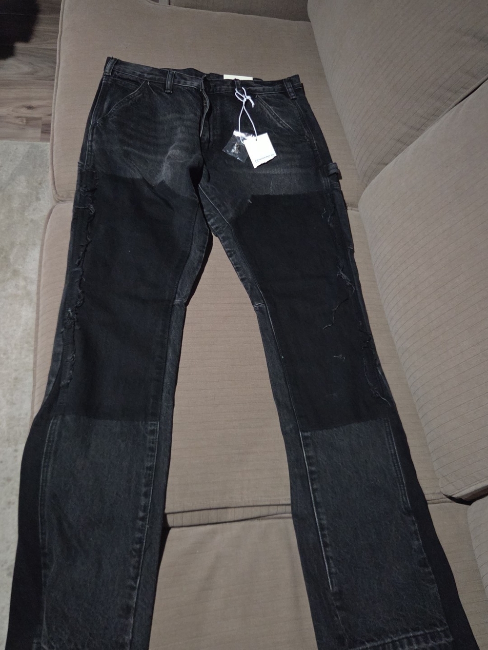 mnml S118 Flare Work Denim Flare Work Denim in Black Waist 31 NWT